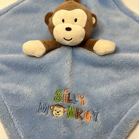 Baby Gear Silly Monkey Blue Security Blanket Lovey - Picture 2 of 4